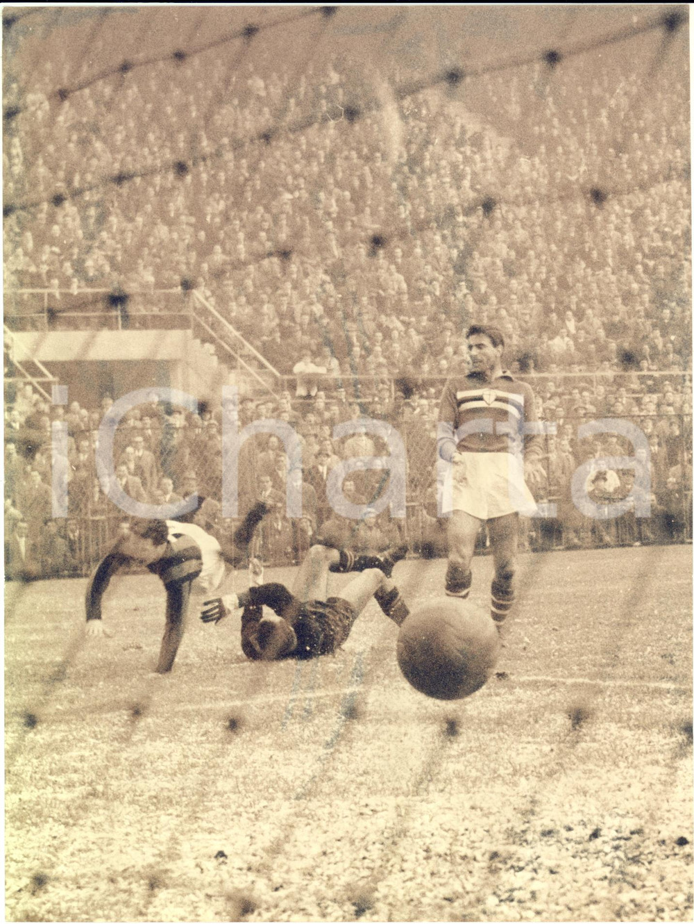 1960 MILANO CALCIO Milan-Sampdoria 4-0 - Goal di Giancarlo DANOVA *Foto 18x24 cm