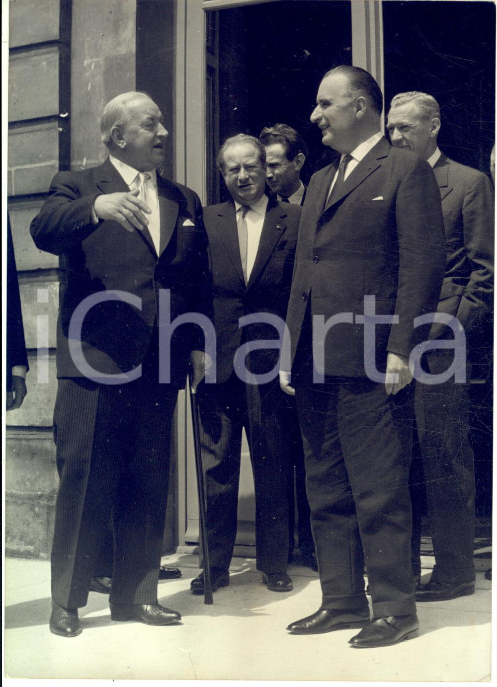 1962 PARIS Incontro Alfons GORBACH Georges POMPIDOU Maurice COUVE DE MURVILLE