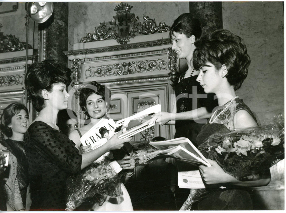 1961 MILANO PALAZZO SERBELLONI Concorso rivista GRAZIA per modelle - Vincitrici
