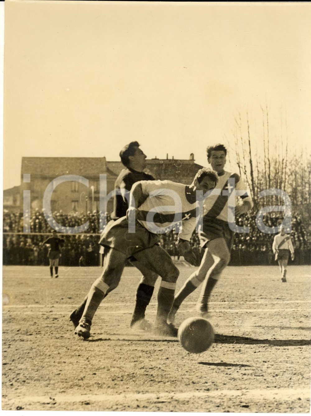 1960 ca CALCIO SERIE A Una partita del GENOA FC *Foto DA STUDIARE 18x24 cm