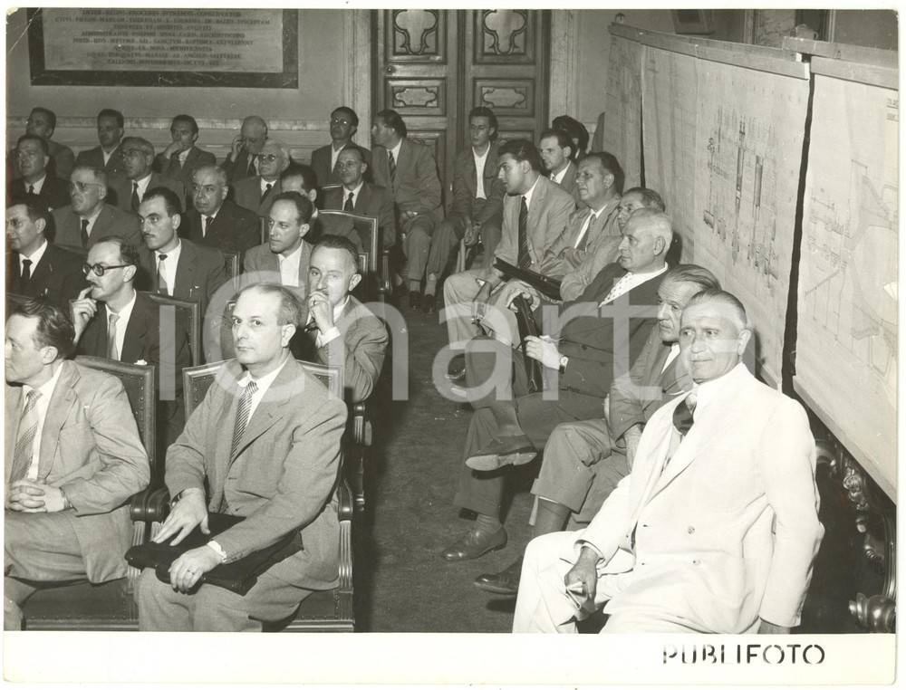 1953 GENOVA Conferenza dell'Associazione di Tecnica Navale *Foto 24x18 cm
