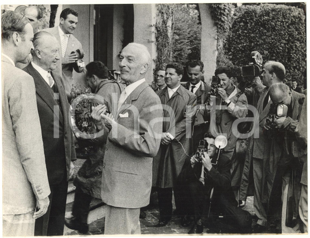 1959 CADENABBIA Visita privata di Antonio SEGNI al cancelliere Konrad ADENAUER