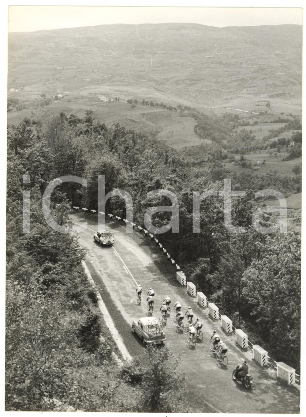 1960 AGNONE (IS) CICLISMO 43° GIRO D'ITALIA Passaggio dei corridori *Foto