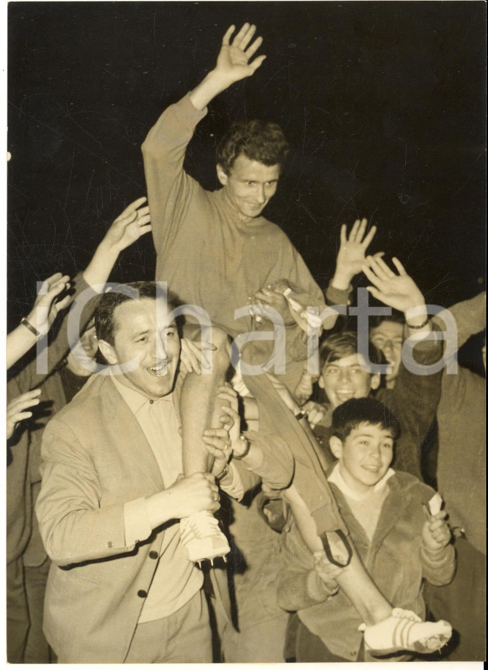 1962 SAINT-MAUR CICLISMO Record mondiale 3000 m - Festeggiamenti per Michel JAZY