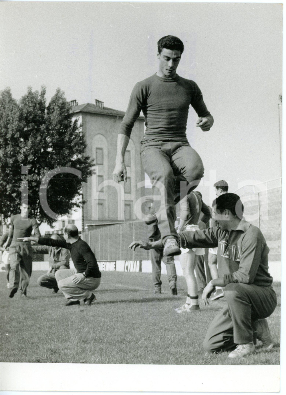 1959 MONZA - CALCIO NAZIONALE UNDER 23 - Gli azzurri in allenamento *Foto 13x18