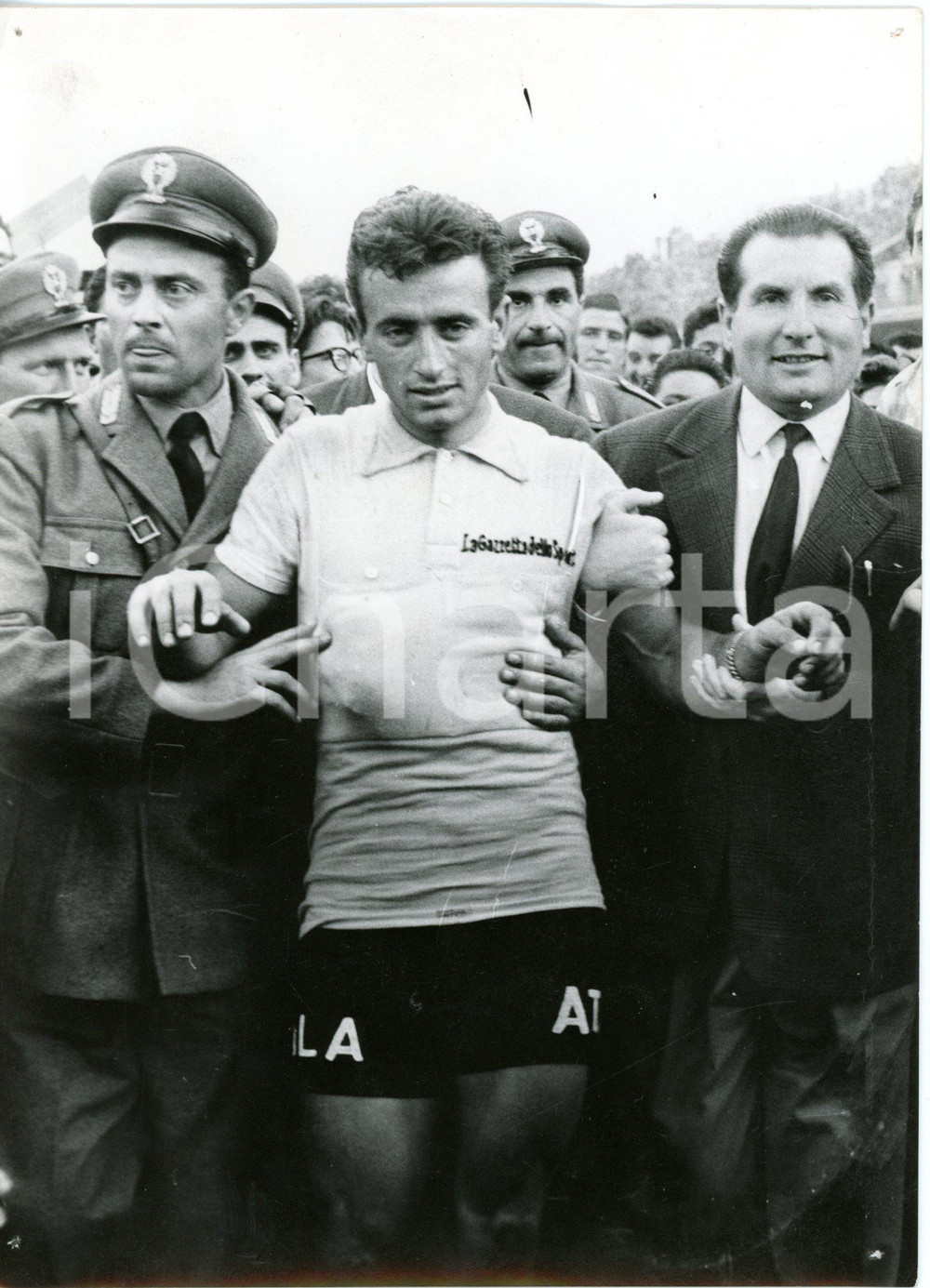 1956 Stadio PESCARA CICLISMO 39°GIRO D'ITALIA Alessandro FANTINI maglia rosa 