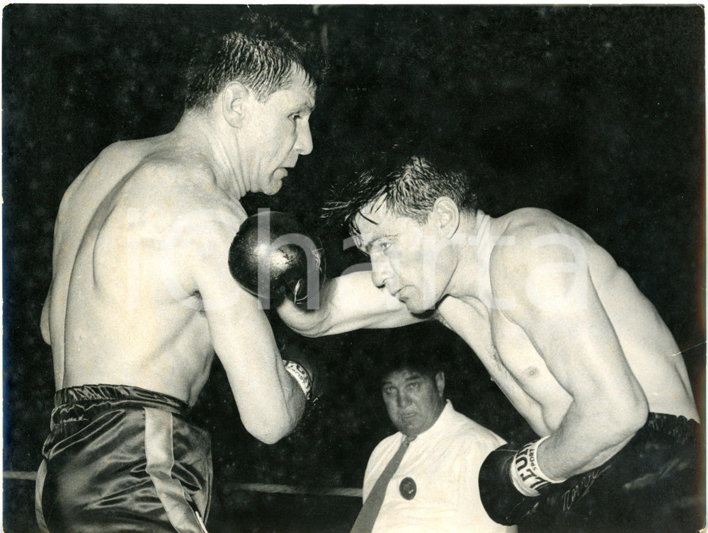 1960 MILANO BOXE PESI MASSIMI - Incontro tra Giacomo BOZZANO e BERT WHITEHURST