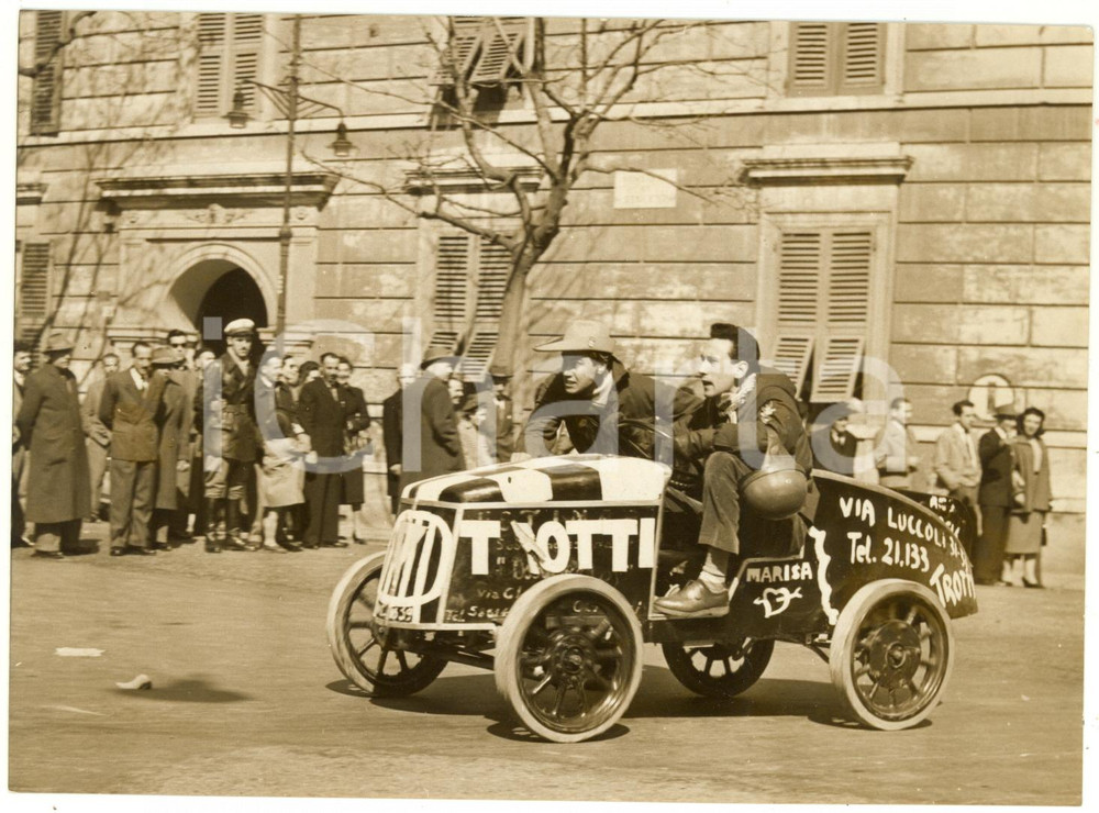 1953 GENOVA GOLIARDIA 69° GP INDIANOPOLIS Gara di carrette - Trotti *Foto 18x13