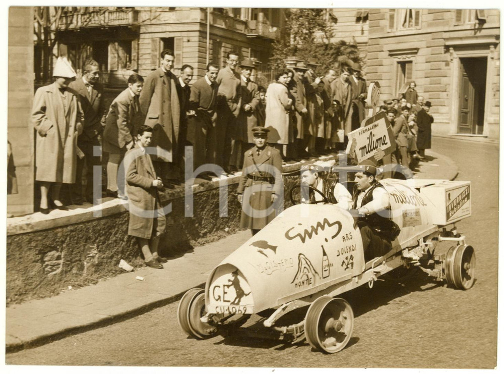 1953 GENOVA GOLIARDIA 69° GP INDIANOPOLIS Gara di carrette - Formaggino Milione