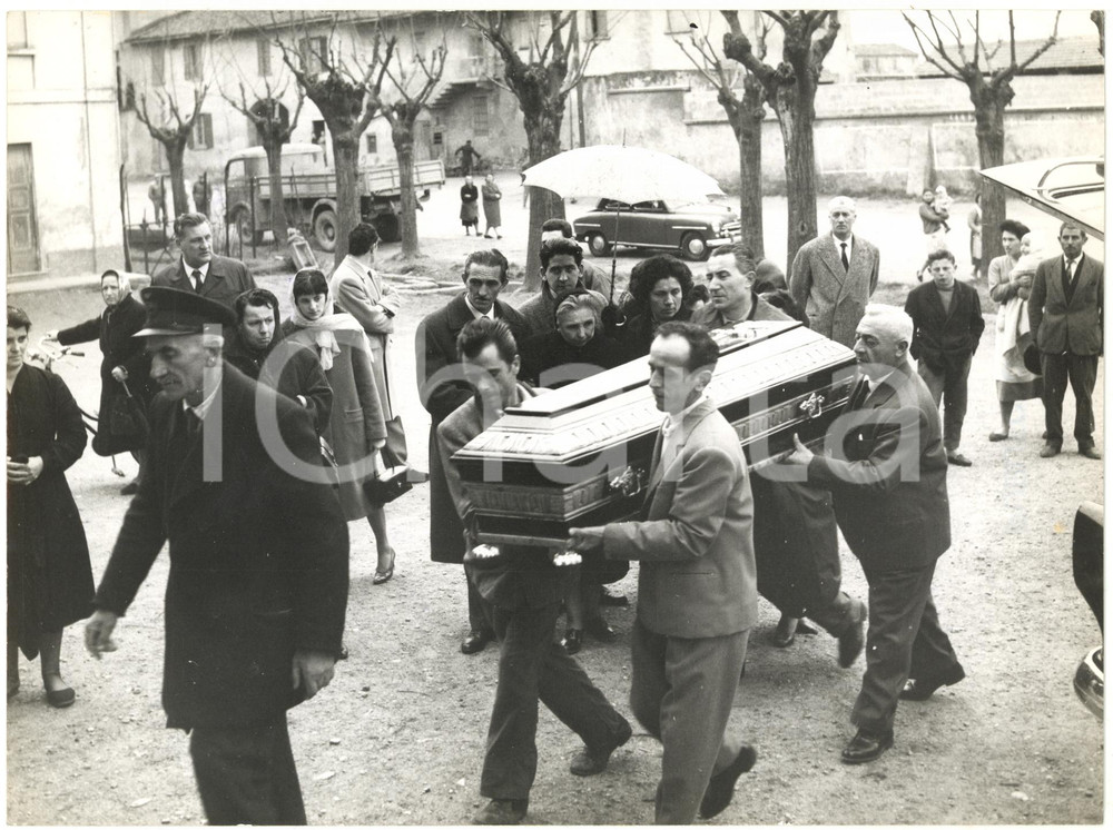 1959 LINATE Delitto dell'Idroscalo - Funerali della mondana Paola DEL BONO *Foto