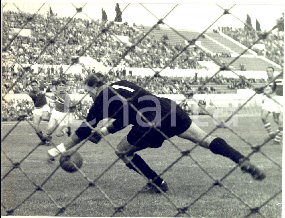 1959 CALCIO ROMA-SAMPDORIA 1-0 Parata di Ezio BARDELLI - Foto 24x18 cm