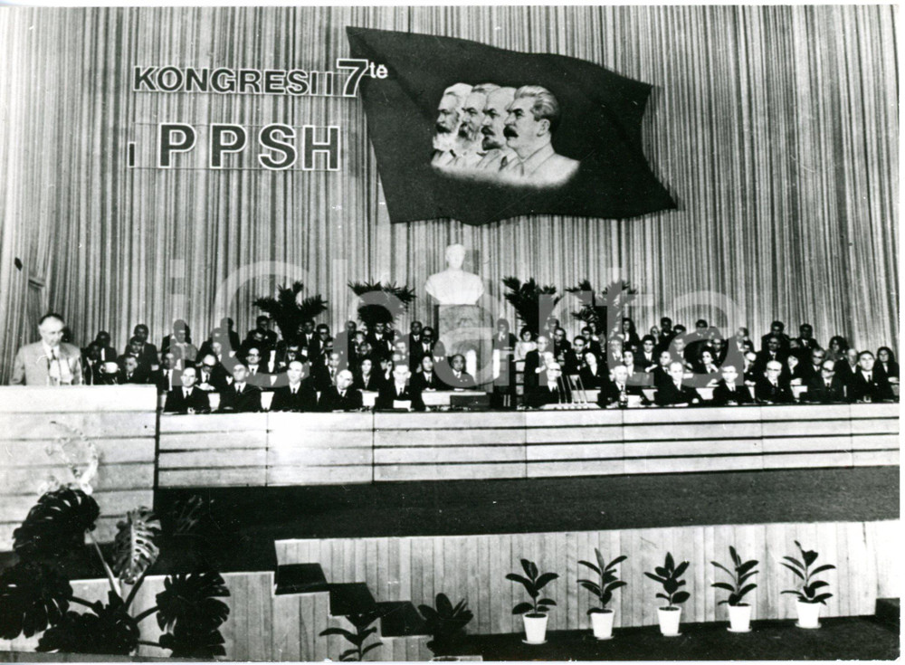 1955 TIRANA VII Congresso PPSH Partia e Punes e Shqiperise - Esponenti Partito