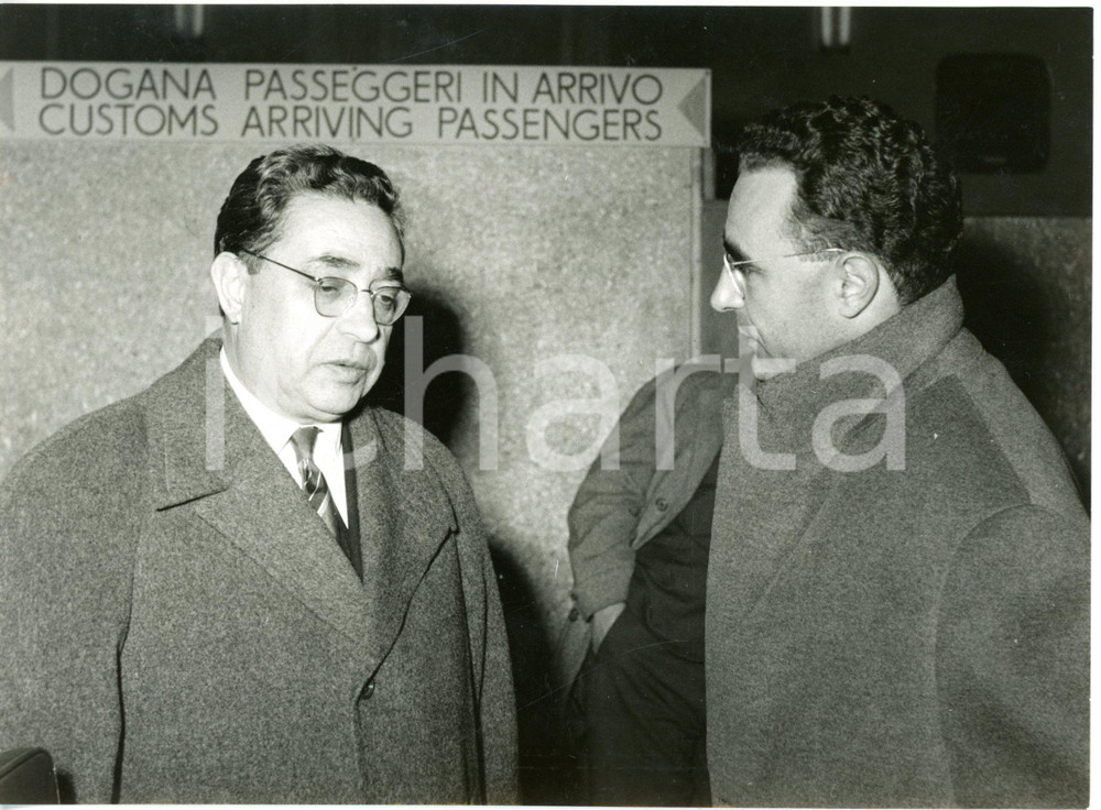 1957 MILANO CALCIO NAZIONALE - Ritorno di Ottorino BARASSI da Belfast - Foto