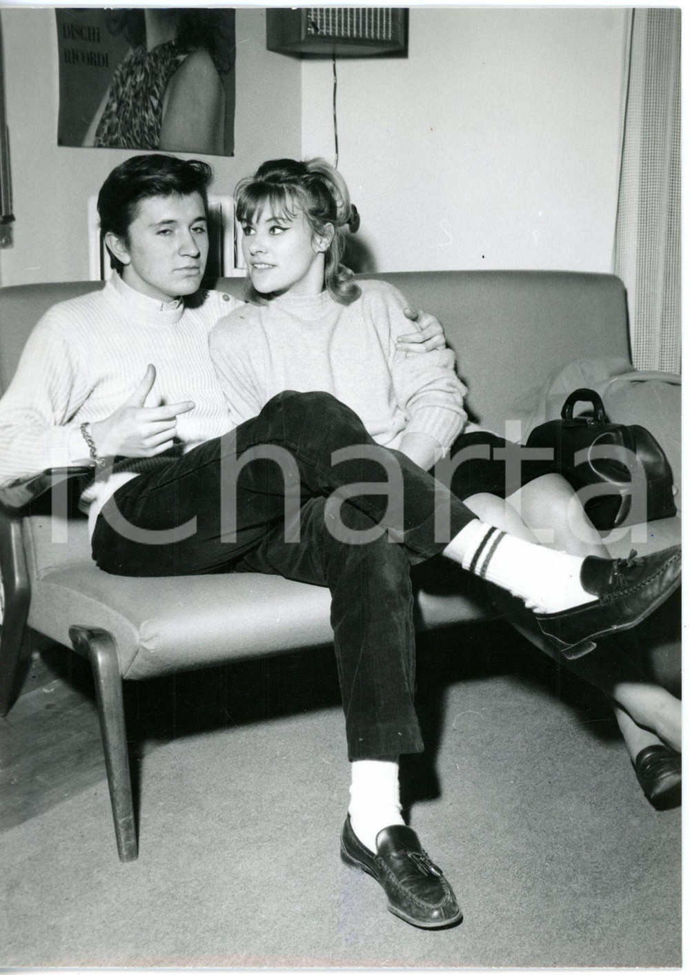 1965 MILANO - Bobby SOLO vincitore del 15° Festival di Sanremo con Sophie TECKEL