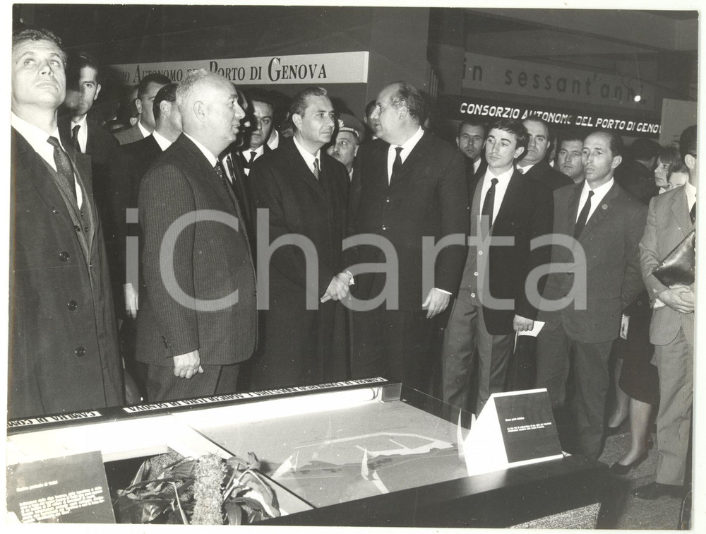 1965 GENOVA Fiera Internazionale delle Telecomunicazioni - Visita on. Aldo MORO
