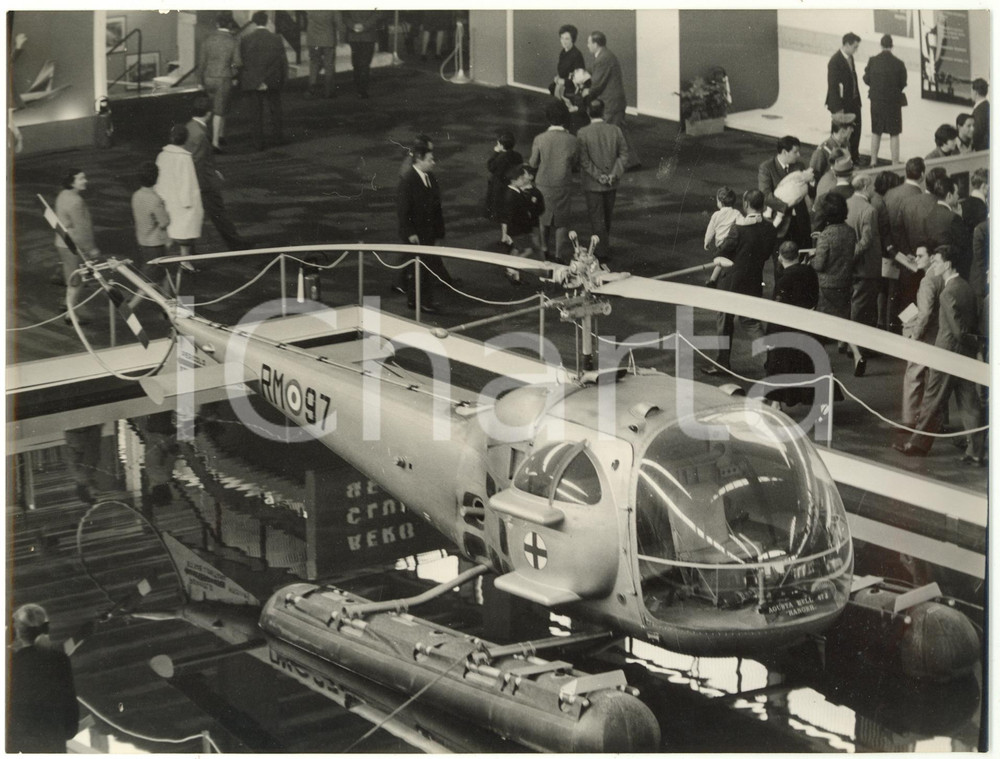 1965 GENOVA Fiera Telecomunicazioni - Elicottero AGUSTA-BELL 47J RANGER *Foto
