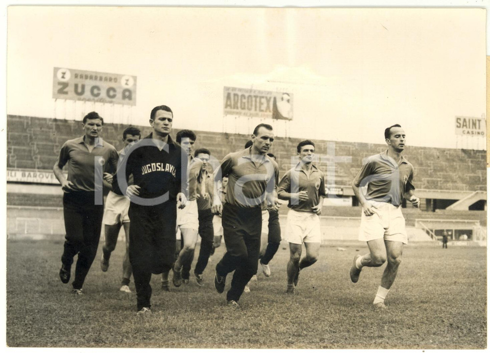 1955 TORINO CALCIO Coppa Internazionale - Allenamento della JUGOSLAVIA *Foto