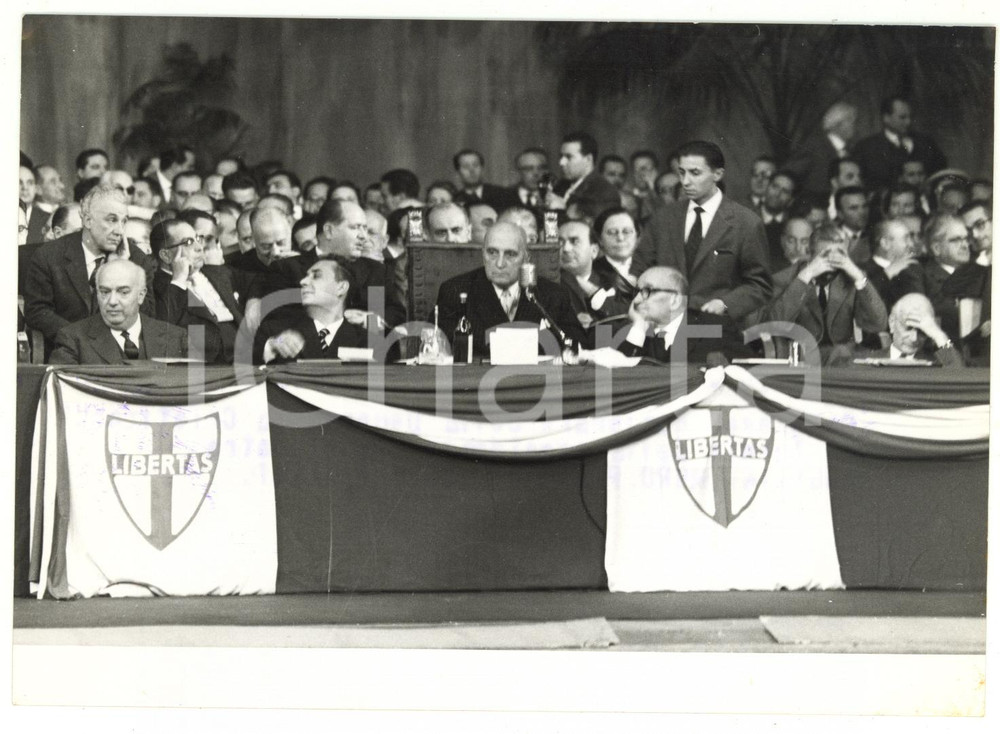 1959 FIRENZE VII Congresso DC - Aldo MORO Attilio PICCIONI Antonio SEGNI *Foto