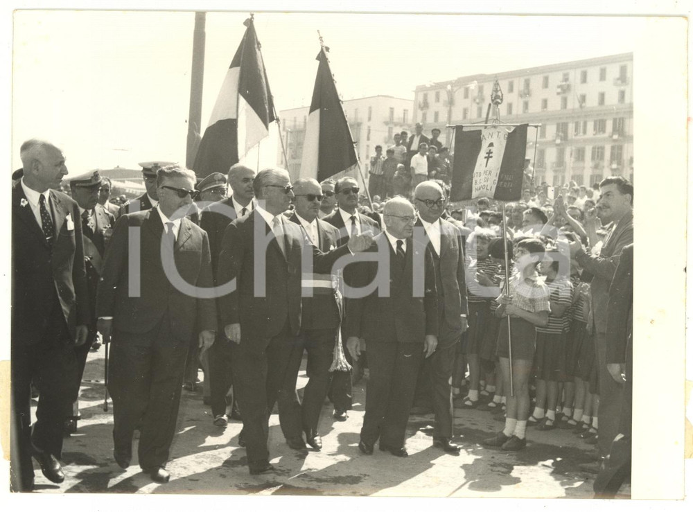 1960 NAPOLI Giovanni GRONCHI celebra centenario Ingresso di Giuseppe GARIBALDI