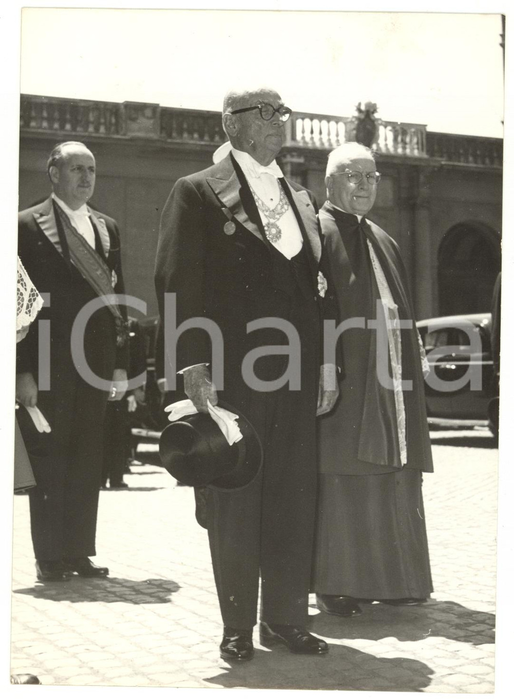 1959 CITTÀ DEL VATICANO Arrivo Celâl BAYAR per udienza da papa GIOVANNI XXIII