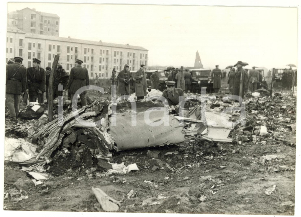 1954 ROMA Incidente aereo PHILIPPINE AIRLINES - Rilievi sul luogo del disastro