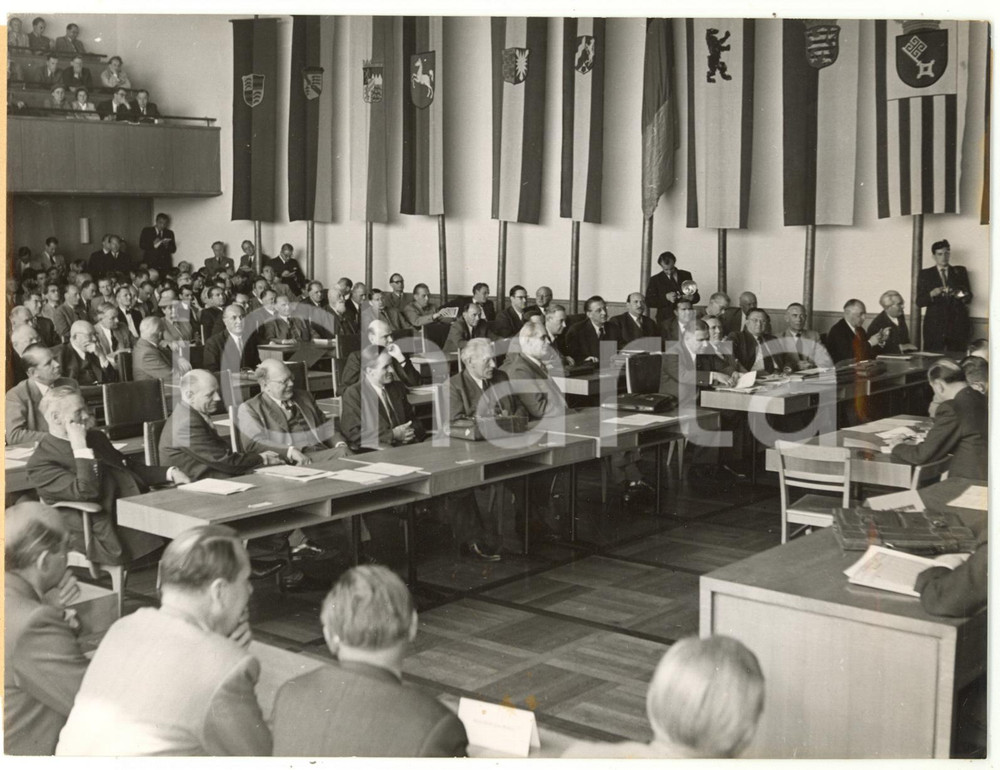 1953 BONN GERMANY House of Lords during the session for European Defense Treaty