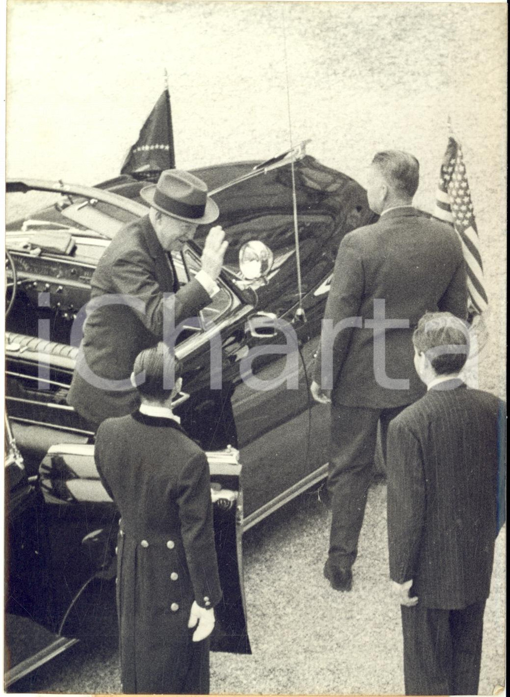 1960 PARIS Conferenza dei "Quattro Grandi" - Arrivo di Dwight EISENHOWER *Foto