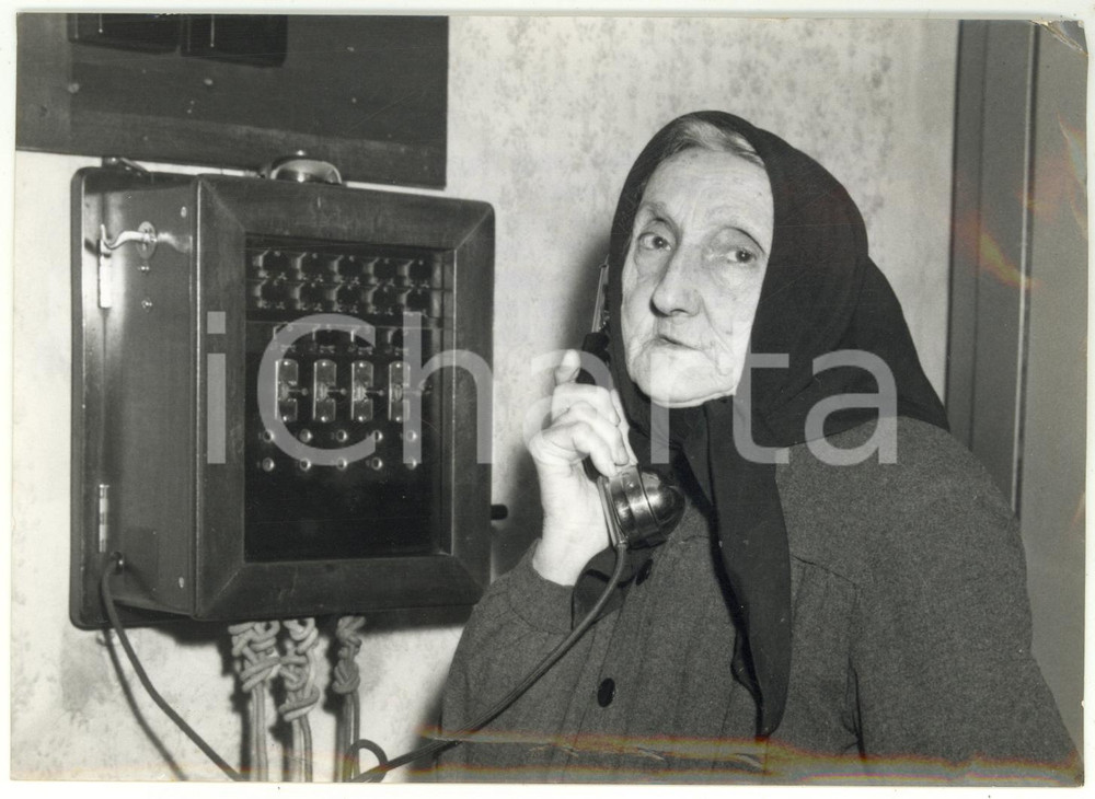 1962 GARLASCO Teresa CAMERA la più anziana centralinista d'Italia *Foto 18x13