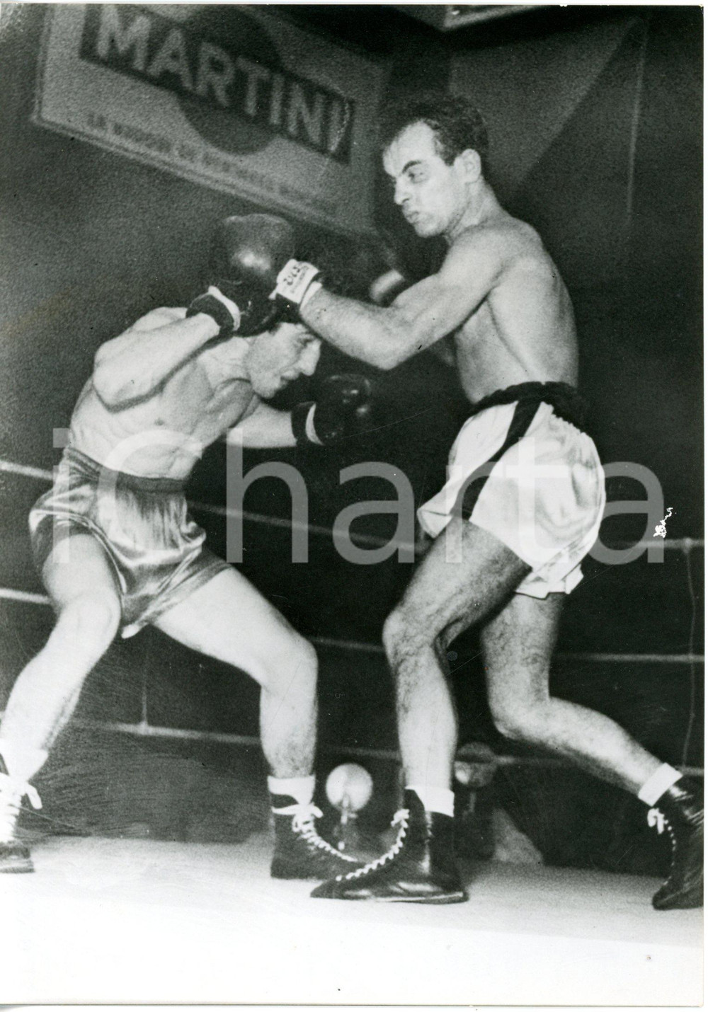 1953 GENEVE BOXE Titolo europeo pesi piuma - Louis SKENA vs Nazzareno GIANNELLI