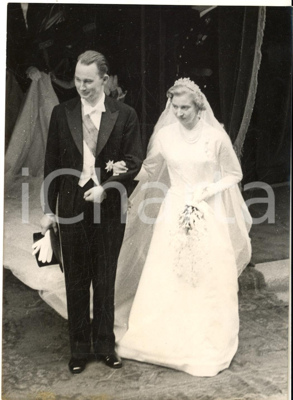1956 LUSSEMBURGO Nozze principessa Elisabetta - Francesco di Hohenberg *Foto