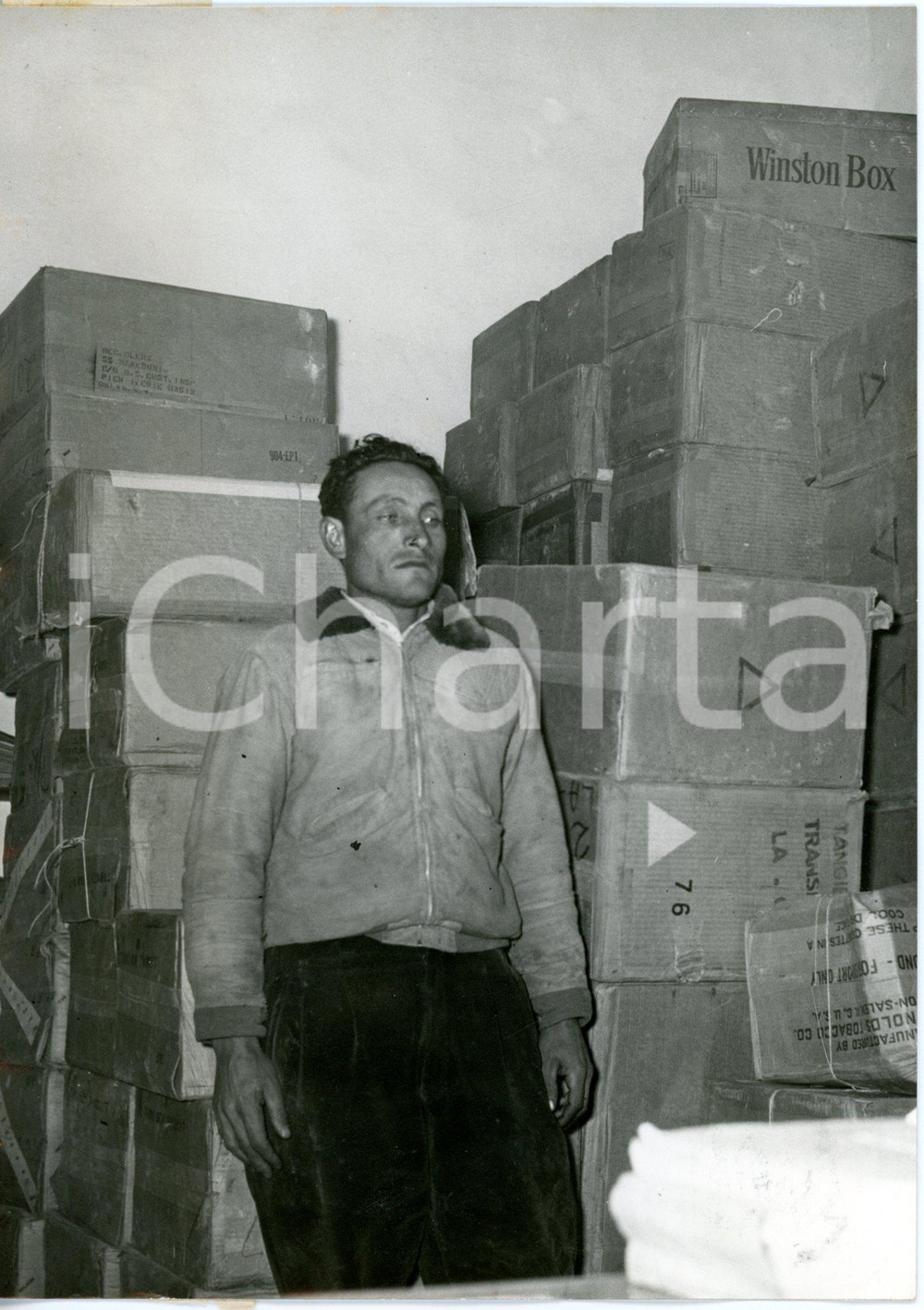 1959 GELA Contrabbandiere arrestato per traffico di sigarette *Foto 13x18