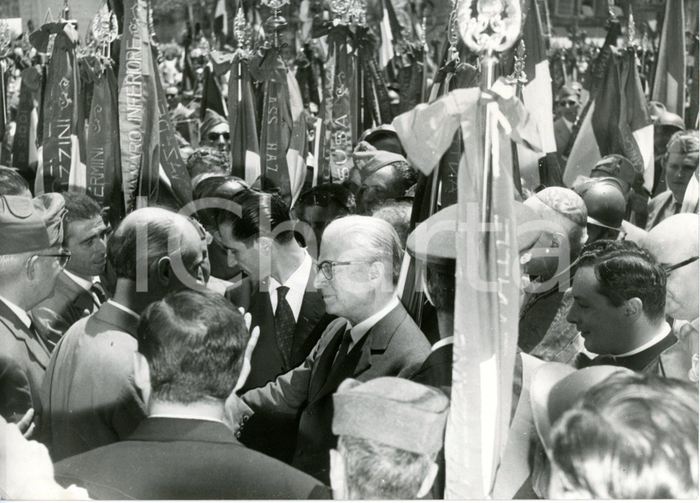 1960 PALERMO Presidente Giovanni GRONCHI durante una visita ufficiale *Foto