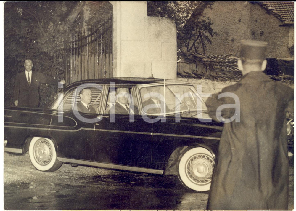 1959 COLOMBEY-LES-DEUX-EGLISES Michel DEBRÉ lascia la Boisserie *Foto 18x13