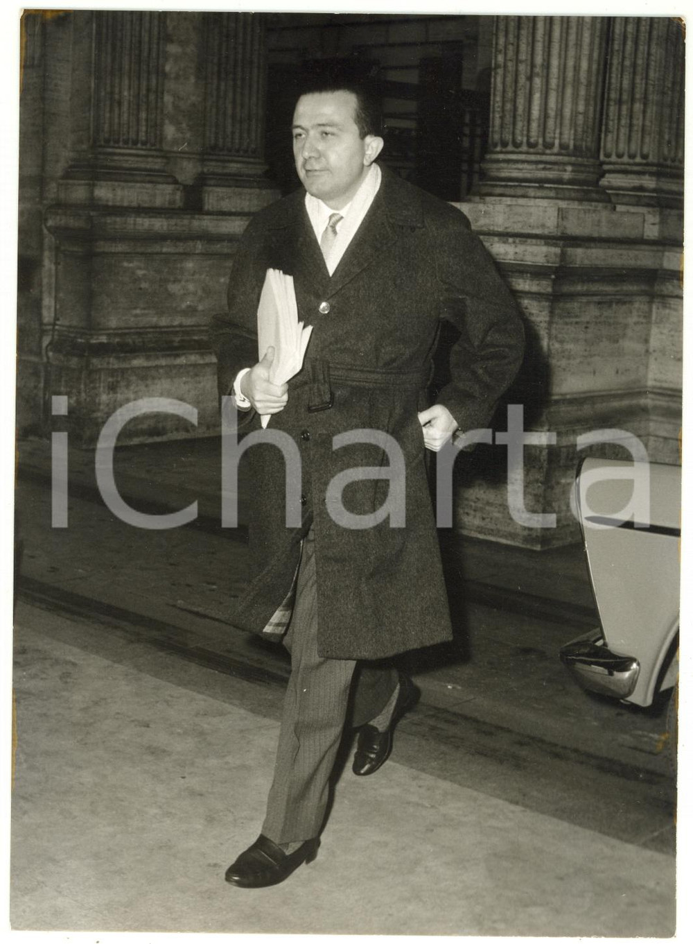1961 ROMA VIMINALE On. Giulio ANDREOTTI dopo Consiglio dei Ministri *Foto 13x18
