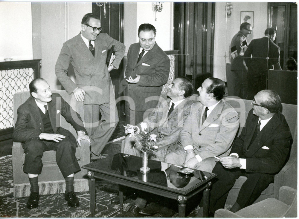 1959 GENOVA - Riunione della commissione organizzativa del FESTIVAL DI SANREMO