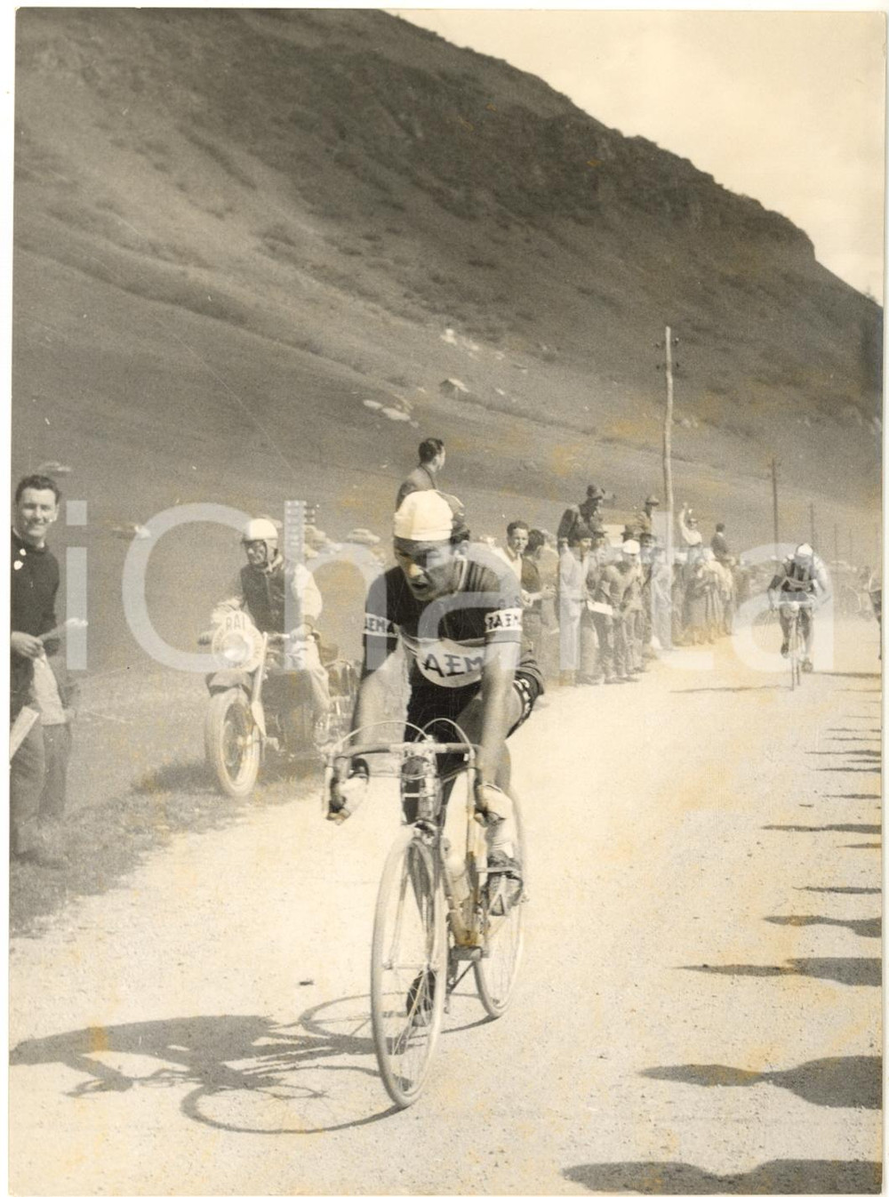 1958 CICLISMO GIRO D'ITALIA Tappa BOLZANO-TRENTO Charly GAUL - Foto 13x18 cm