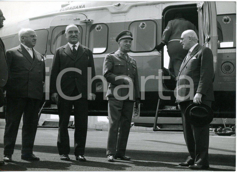 1960 TORINO Inaugurazione servizio di trasporto elicottero ELIPADANA SAITE *Foto