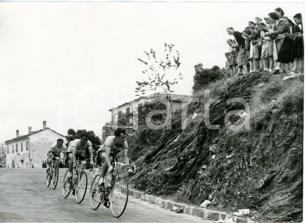 1955 Colle SAN BARTOLOMEO - CICLISMO 38° Giro d'Italia - Raphaël GÉMINIANI *Foto