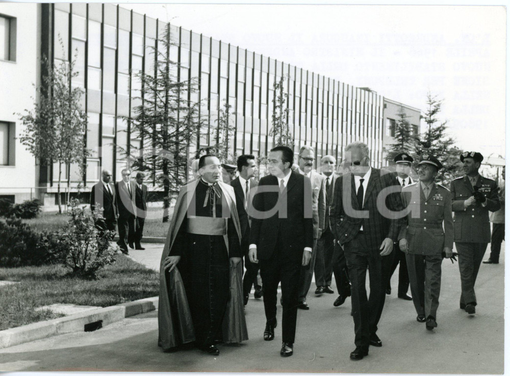 1968 VIMERCATE - Giulio ANDREOTTI all'inaugurazione nuovo stabilimento TELETTRA