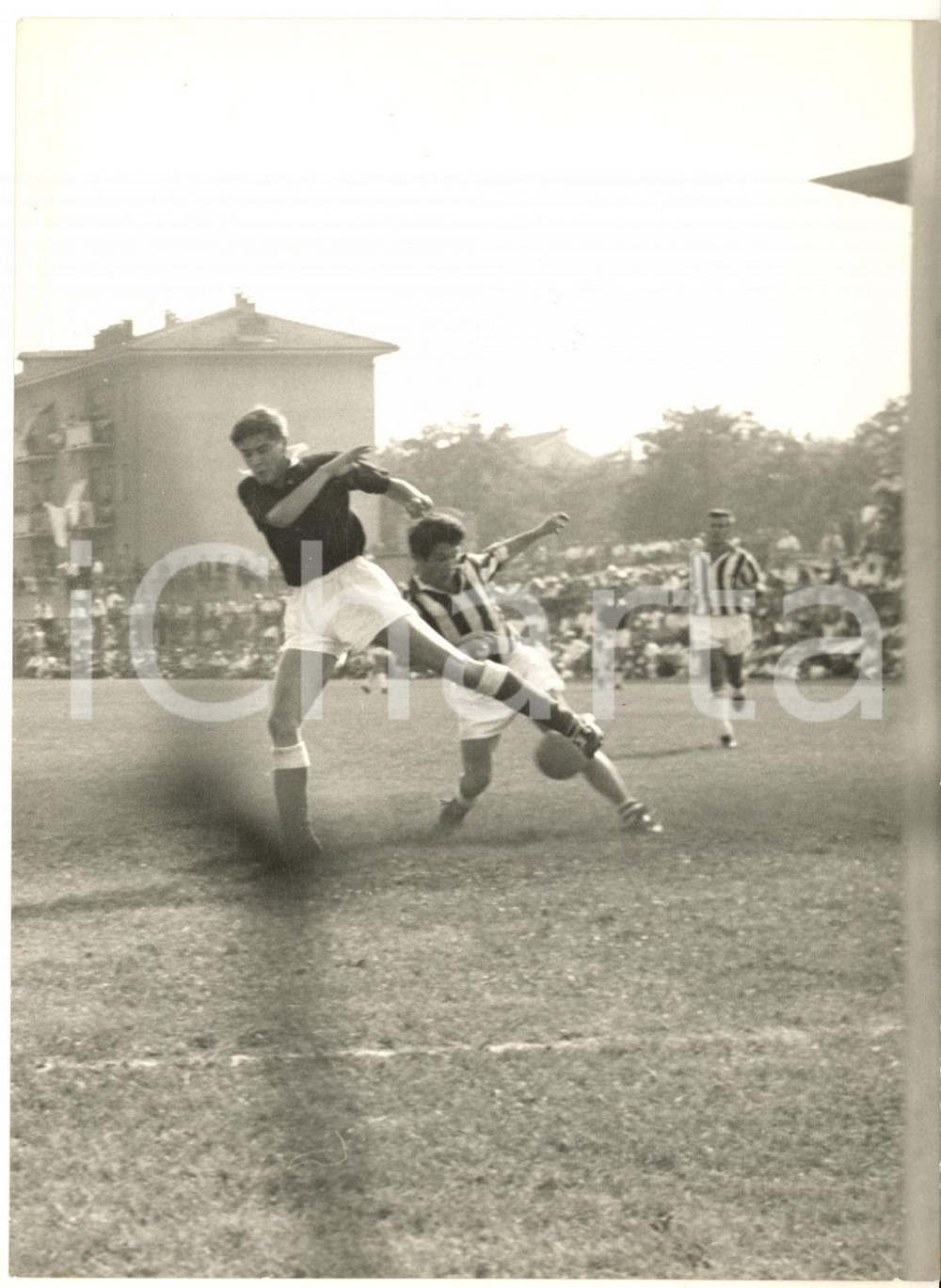 1960 ca CALCIO SERIE A JUVENTUS-TORINO Azione di Omar SIVORI - Foto 13x18 cm