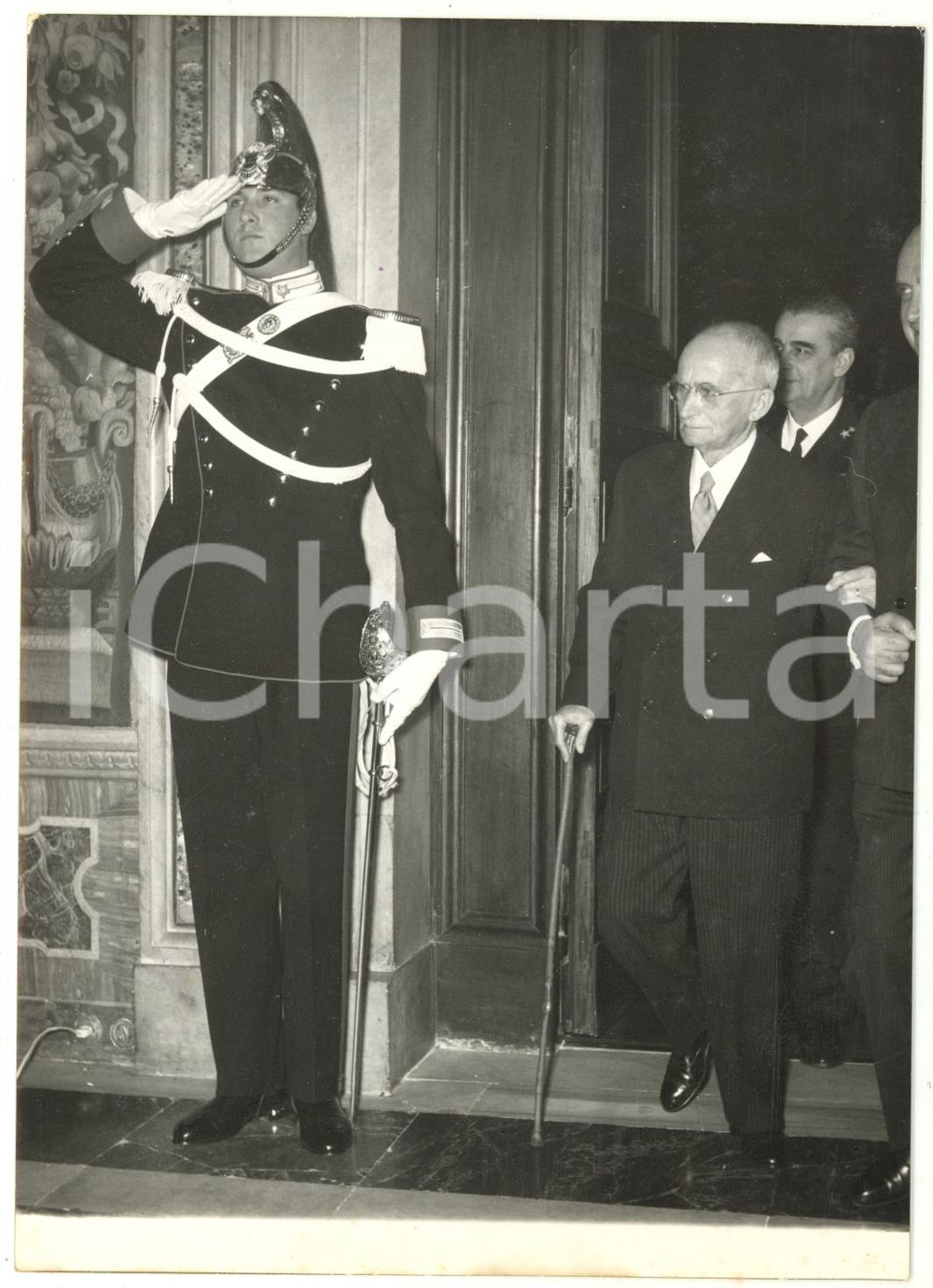 1959 ROMA Consultazioni al Quirinale - On. Luigi EINAUDI *Foto 13x18 cm