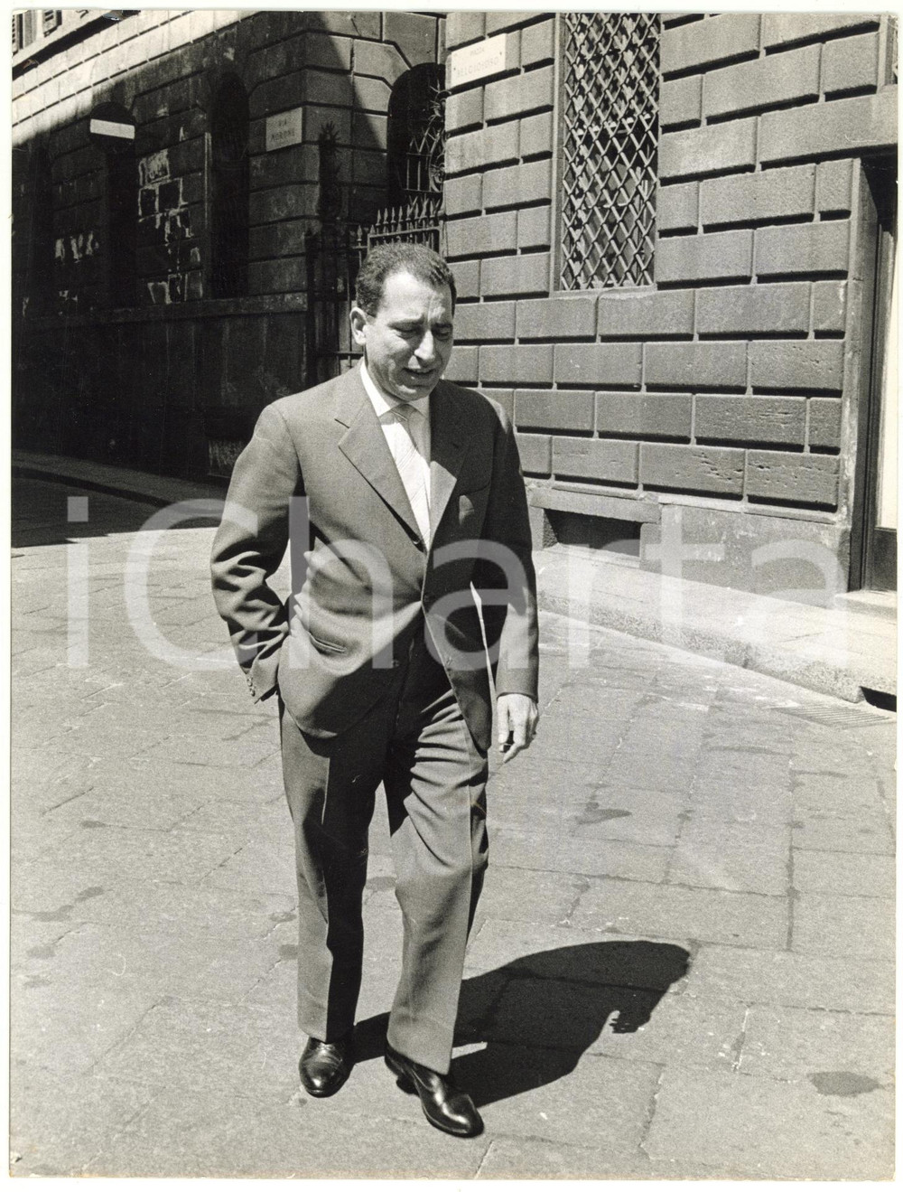 1960 MILANO via Girolamo MORONE - L'industriale Franco GRONDA *Foto 18x24