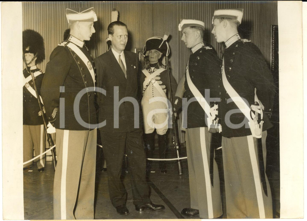 1959 PARIS House of Denmark - Prince George Valdemar with Danish Royal Guard