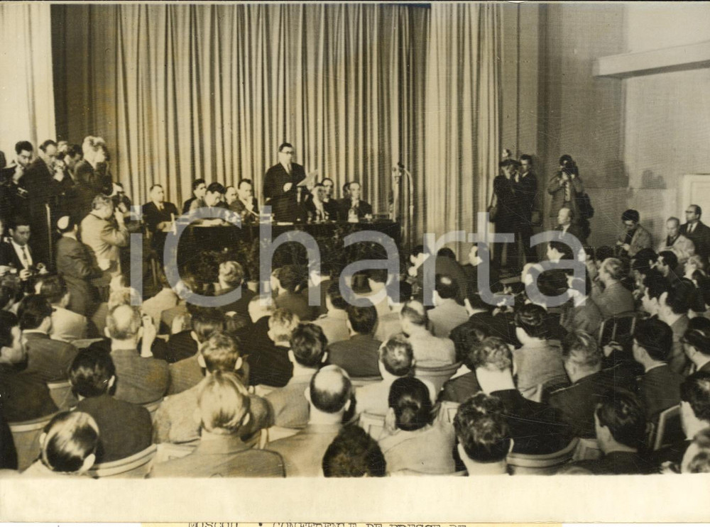 1960 MOSCA (URSS) Andrej GROMYKO in conferenza stampa sull'aereo USA U-2