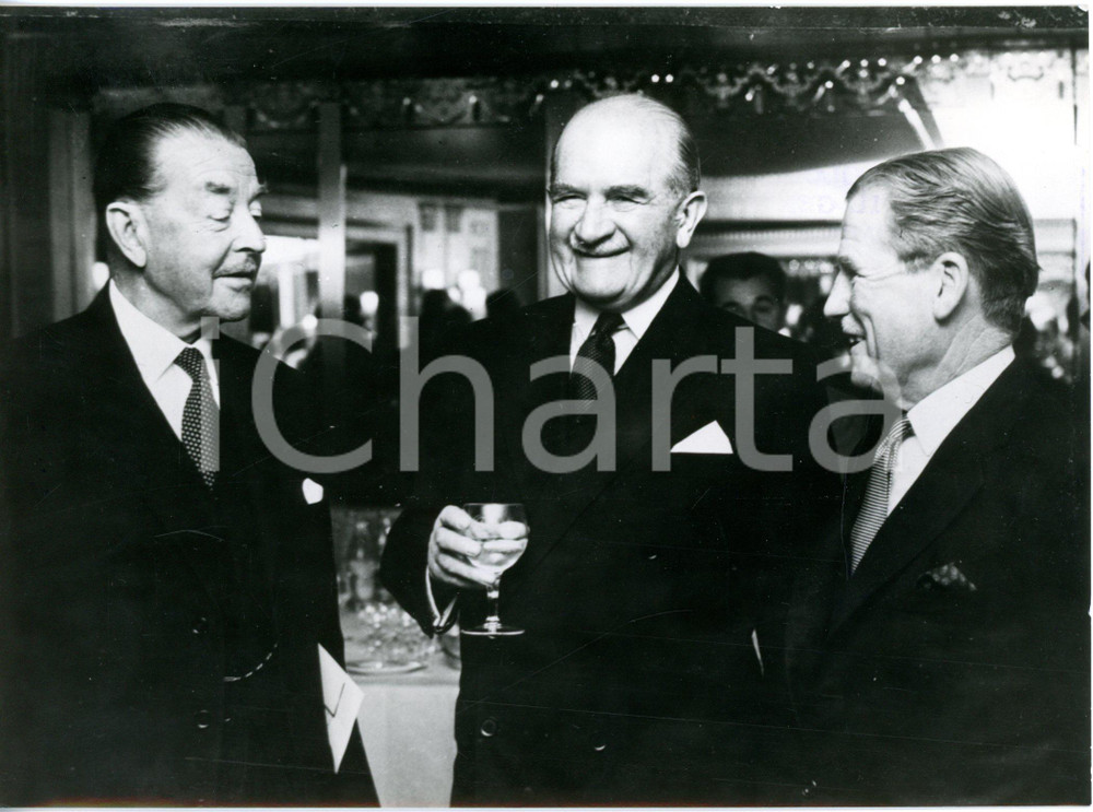1962 LONDON Dorchester Hotel - Harold ALEXANDER William SLIM John HARDING *Photo
