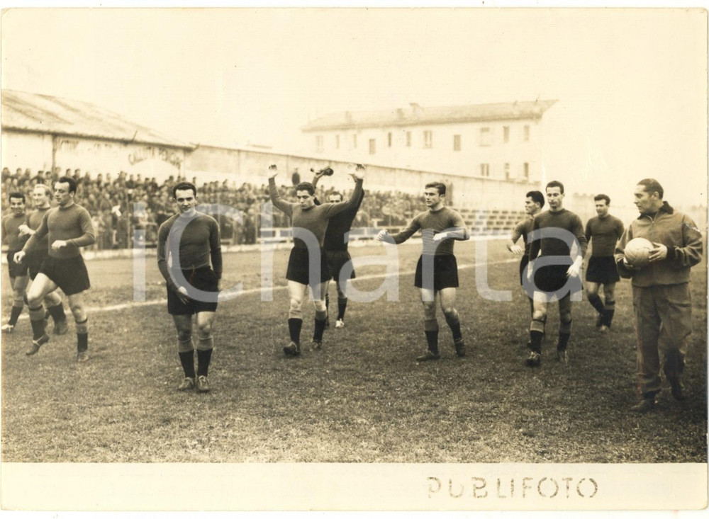 1954 PIACENZA CALCIO Nazionale italiana giovanile in allenamento *Foto 18x13 cm