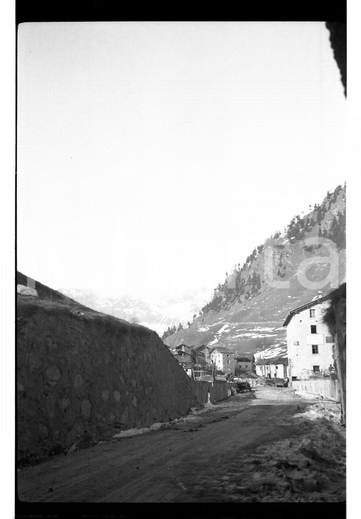 Fotografia d epoca originale 1921 PIANAZZO MADESIMO SO Scorcio panoramico 2 NEGATIVO ORIGINALE 1