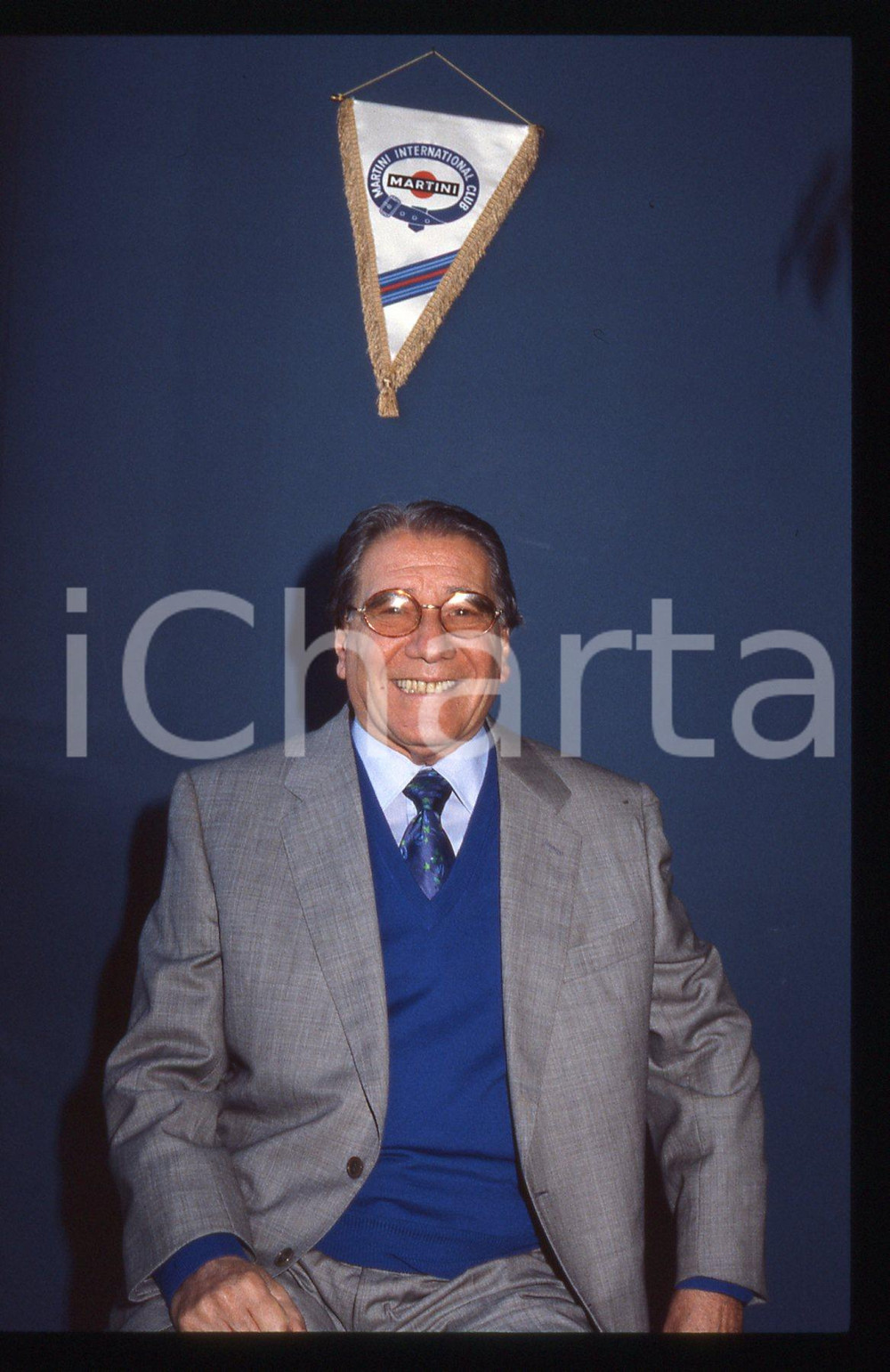 35mm vintage slide* 1990ca MILANO Pietro DE VICO alla Terrazza Martini (5)