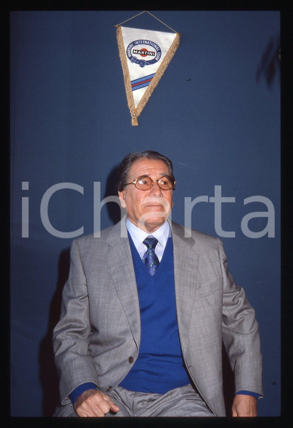 35mm vintage slide* 1990ca MILANO Pietro DE VICO alla Terrazza Martini (1)