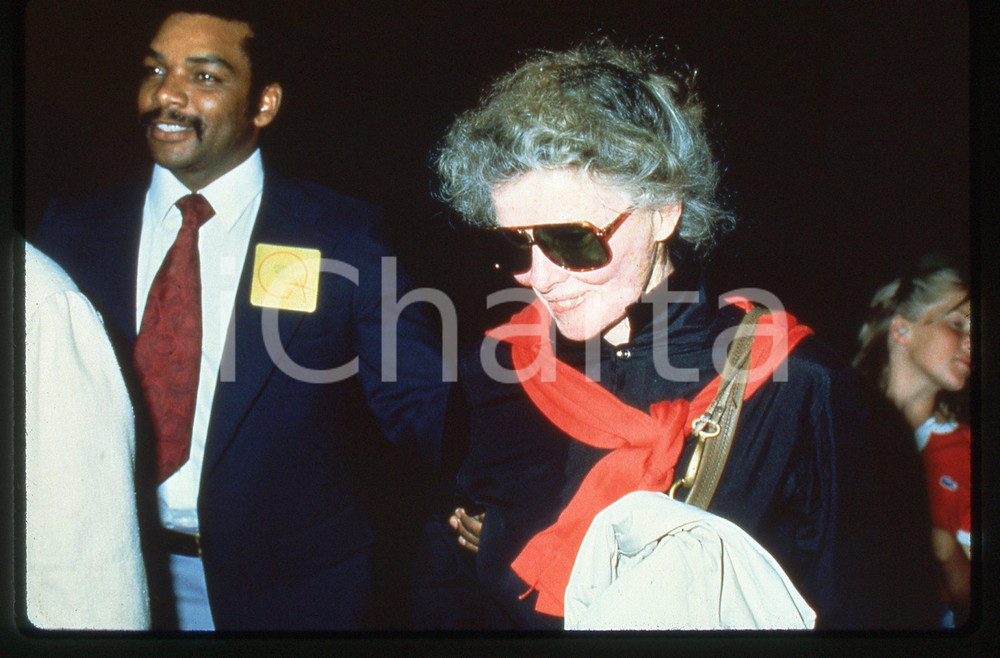 Fotografia d epoca originale 35mm vintage slide 1990ca USA CINEMA Katherine HEPBURN Ritratto dell attrice 6 1